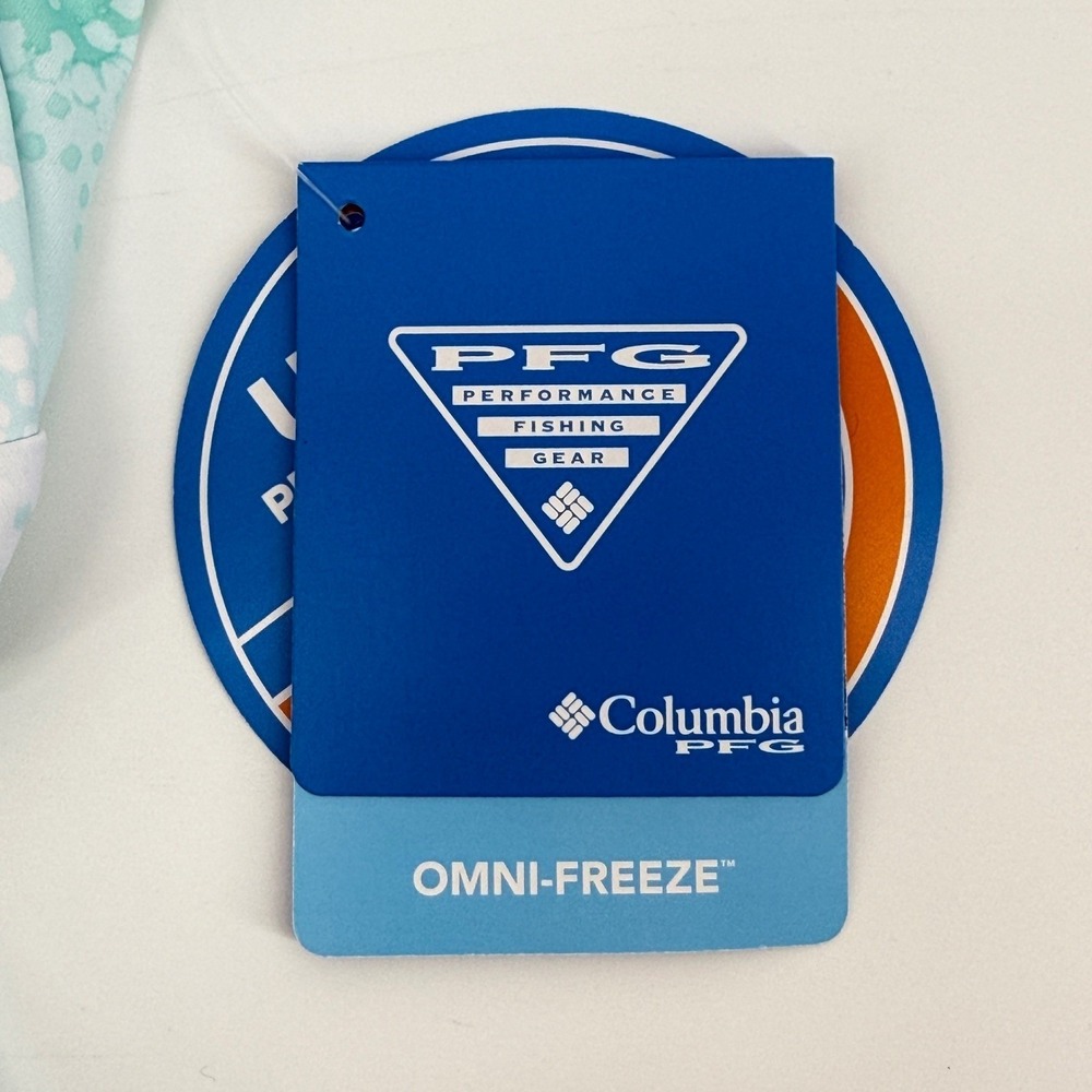 Columbia PFG Performance Freezer Dress Fishing Gear Aqua UPF 50‎ Small NWT - Picture 12 of 16